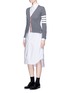 Figure View - Click To Enlarge - THOM BROWNE  - Cotton Oxford shirt dress