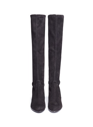 Front View - Click To Enlarge - STUART WEITZMAN - 'Keenland' stretch suede knee high boots