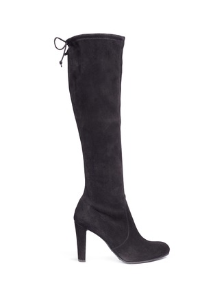 Main View - Click To Enlarge - STUART WEITZMAN - 'Keenland' stretch suede knee high boots