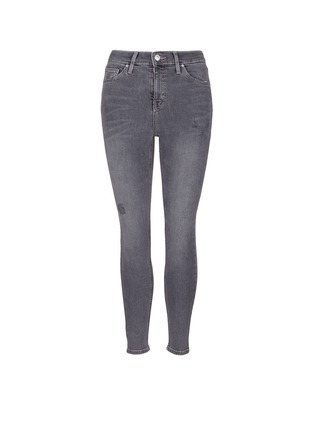 Main View - Click To Enlarge - TOPSHOP - Jamie' high waist distressed ankle grazer jeans