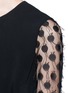 Detail View - Click To Enlarge - GIAMBA - Frayed polka dot tulle bow waist dress