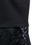Detail View - Click To Enlarge - GIAMBA - Embroidered sheer hem sleeveless sweatshirt