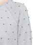 Detail View - Click To Enlarge - GIAMBA - Beaded raglan sleeve cotton sweatshirt
