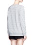 Back View - Click To Enlarge - GIAMBA - Beaded raglan sleeve cotton sweatshirt