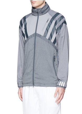 Front View - Click To Enlarge - ADIDAS BY WHITE MOUNTAINEERING - Patchwork windbreaker jacket