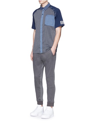 Figure View - Click To Enlarge - ADIDAS BY WHITE MOUNTAINEERING - Patchwork shirt