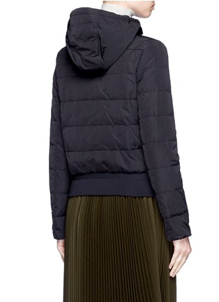 Back View - Click To Enlarge - MONCLER - 'Agathe' hooded quilted down jacket