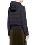 Back View - Click To Enlarge - MONCLER - 'Agathe' hooded quilted down jacket