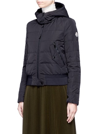 Front View - Click To Enlarge - MONCLER - 'Agathe' hooded quilted down jacket
