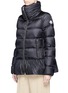 Front View - Click To Enlarge - MONCLER - 'Anet' ruffle hem padded down jacket