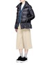Figure View - Click To Enlarge - MONCLER - 'Anet' ruffle hem padded down jacket