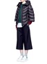 Figure View - Click To Enlarge - MONCLER - 'Akylina' padded down cape jacket