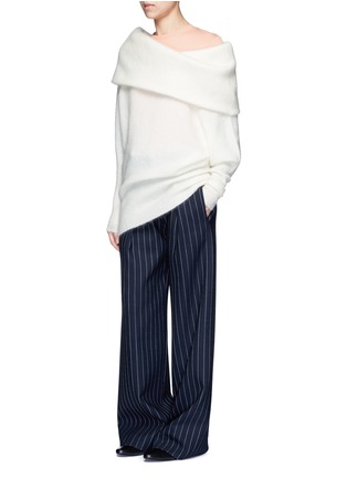 Figure View - Click To Enlarge - ACNE STUDIOS - 'Daze' foldover collar mohair blend sweater