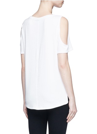 Back View - Click To Enlarge - RAG & BONE - 'Showoff' cutout shoulder T-shirt