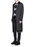 Figure View - Click To Enlarge - ALEXANDER MCQUEEN - Butterfly embroidered wool twill coat