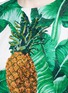 Detail View - Click To Enlarge - - - Pineapple embellished banana leaf print brocade dress