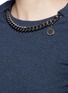 Detail View - Click To Enlarge - STELLA MCCARTNEY - 'Falabella' chain cotton French terry sweater