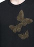 Detail View - Click To Enlarge - ALEXANDER MCQUEEN - Butterfly metal embroidery sweatshirt