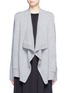 Main View - Click To Enlarge - VINCE - Drape front wool-cashmere cardigan