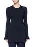 Main View - Click To Enlarge - THEORY - 'Milania' flare sleeve crepe knit top