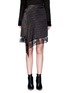 Main View - Click To Enlarge - GIVENCHY - Floral embroidered trim star print silk skirt