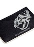 Detail View - Click To Enlarge - ALEXANDER MCQUEEN - Lion skull print leather card holder