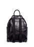 Back View - Click To Enlarge - ALEXANDER MCQUEEN - Pixel skull stud leather backpack