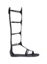 Main View - Click To Enlarge - 73426 - 'Roll' knee high leather gladiator sandals