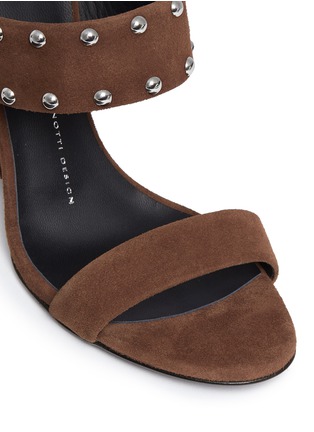 Detail View - Click To Enlarge - 73426 - 'Taline' stud suede wedge sandals