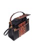 Detail View - Click To Enlarge - VALENTINO GARAVANI - 'My Rockstud' cabochon tribal print leather bag