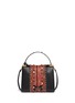 Back View - Click To Enlarge - VALENTINO GARAVANI - 'My Rockstud' cabochon tribal print leather bag