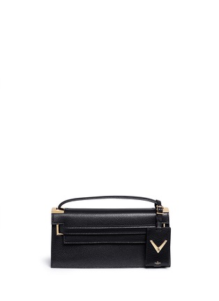 Main View - Click To Enlarge - VALENTINO GARAVANI - 'My Rockstud' pebbled leather clutch