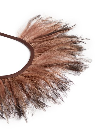 Detail View - Click To Enlarge - VALENTINO GARAVANI - Feather choker necklace