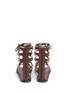 Back View - Click To Enlarge - VALENTINO GARAVANI - 'Rockstud Rolling' cabochon leather gladiator sandals