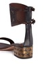 Detail View - Click To Enlarge - VALENTINO GARAVANI - Stud tribal relief leather sandals