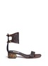 Main View - Click To Enlarge - VALENTINO GARAVANI - Stud tribal relief leather sandals
