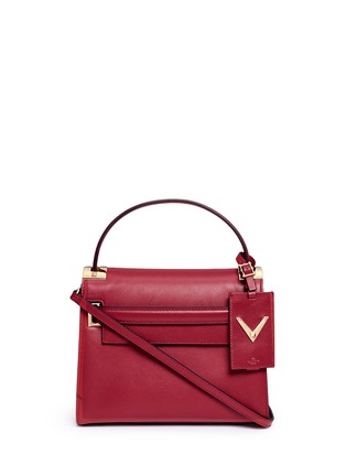 Main View - Click To Enlarge - VALENTINO GARAVANI - 'My Rockstud' small top handle leather bag