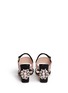 Back View - Click To Enlarge - KATE SPADE - 'Ilsa Too' jewel heel colourblock satin sandals