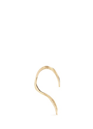 Detail View - Click To Enlarge - MICHELLE CAMPBELL - Skinny V' diamond 14k yellow gold ring