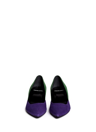 Figure View - Click To Enlarge - PIERRE HARDY - Colourblock suede pumps