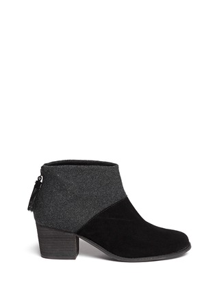 Main View - Click To Enlarge - 90294 - 'Leila' wool felt suede combo ankle boots