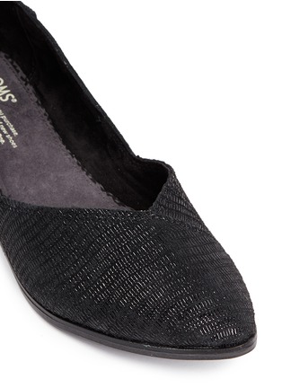 Detail View - Click To Enlarge - 90294 - 'Jutti' embossed print suede flats
