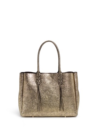 Main View - Click To Enlarge - LANVIN - 'The Shopper' tassel handle laminated leather tote