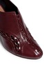 Detail View - Click To Enlarge - ALAÏA - Corset lace trim leather booties