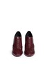 Figure View - Click To Enlarge - ALAÏA - Corset lace trim leather booties