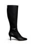 Main View - Click To Enlarge - JIMMY CHOO - 'Gem' grainy leather zip boots
