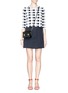 Figure View - Click To Enlarge - SOPHIE HULME - 'Nano' leather envelope crossbody bag
