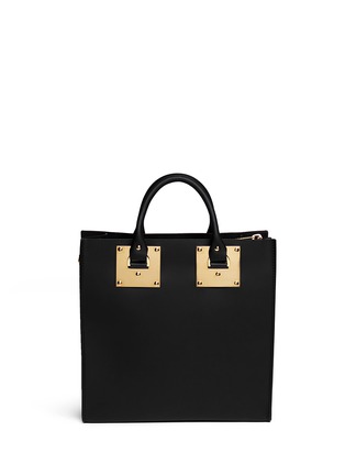 Back View - Click To Enlarge - SOPHIE HULME - Large square leather tote