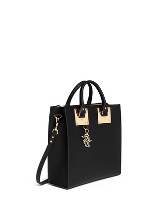 Front View - Click To Enlarge - SOPHIE HULME - Large square leather tote