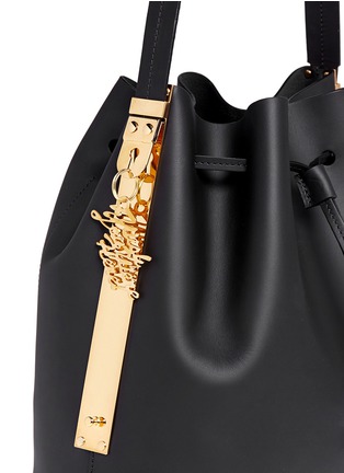 Detail View - Click To Enlarge - SOPHIE HULME - 'Gibson' leather bucket bag
